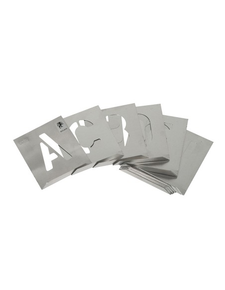 ABECEDARIO ARIAL ALUMINIO P/ROTULAR 60MM