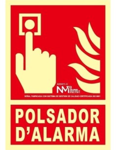 Señal "Polsador d'alarma" Normaluz