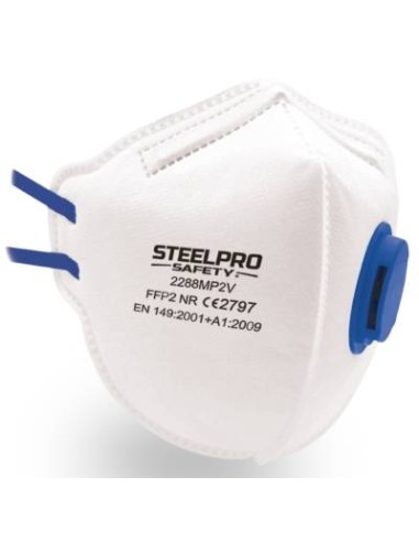 Mascarilla Plegable FFP2 con Válvula SteelPro 2288MP2V