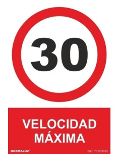 Señal "Velocidad máxima 30" Normaluz
